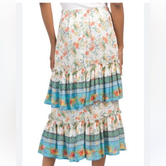 Rachel Ashwell Floral Layered Skirt size Large - Picture 2 of 8